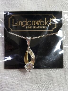 Lindenwold Two Tone Cubic Zirconia Necklace
